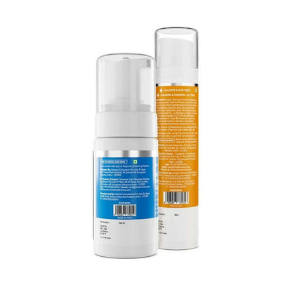 The Derma Co1% Hyaluronic Sunscreen Aqua Gel + 3% AHA+BHA Foaming Daily Face Wash