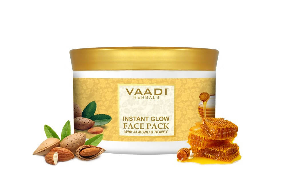 Vaadi Herbals Instaglow Almond And Honey Face Pack - BUDNE