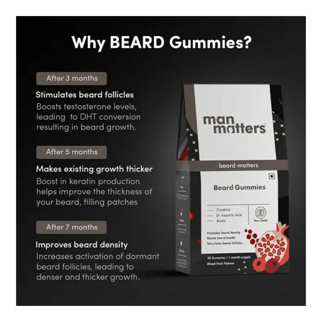 Man Matters Beard Growth Gummies