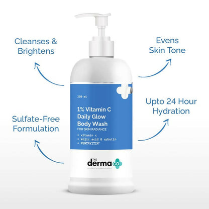 The Derma Co 1% Vitamin C Daily Glow Body Wash