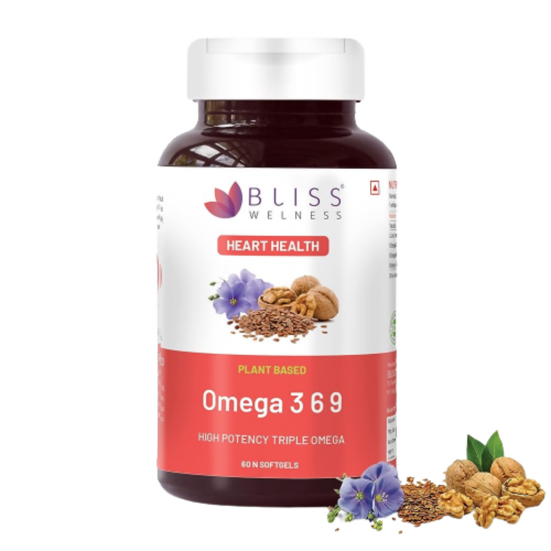Bliss Welness Omega 3 6 9 Softgel Capsules