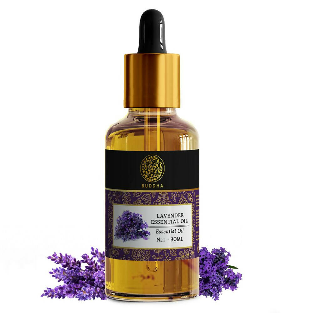 Buddha Natural Lavender Pure Essential Oil - For Healthy Hair, Skin, Sleep - BUDNEN