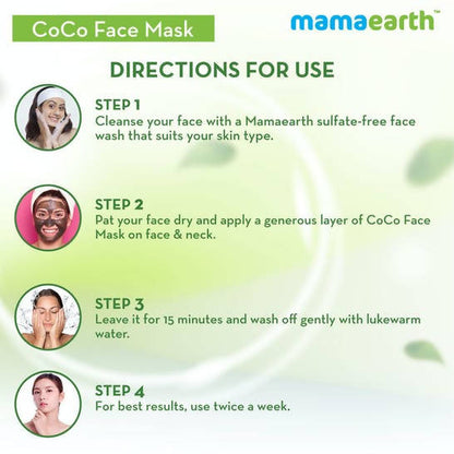 Mamaearth CoCo Face Mask with Coffee & Cocoa for Skin Awakening