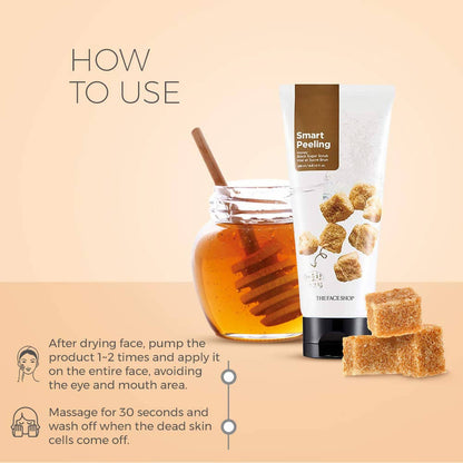 The Face Shop Smart Peeling Honey Black Sugar Scrub