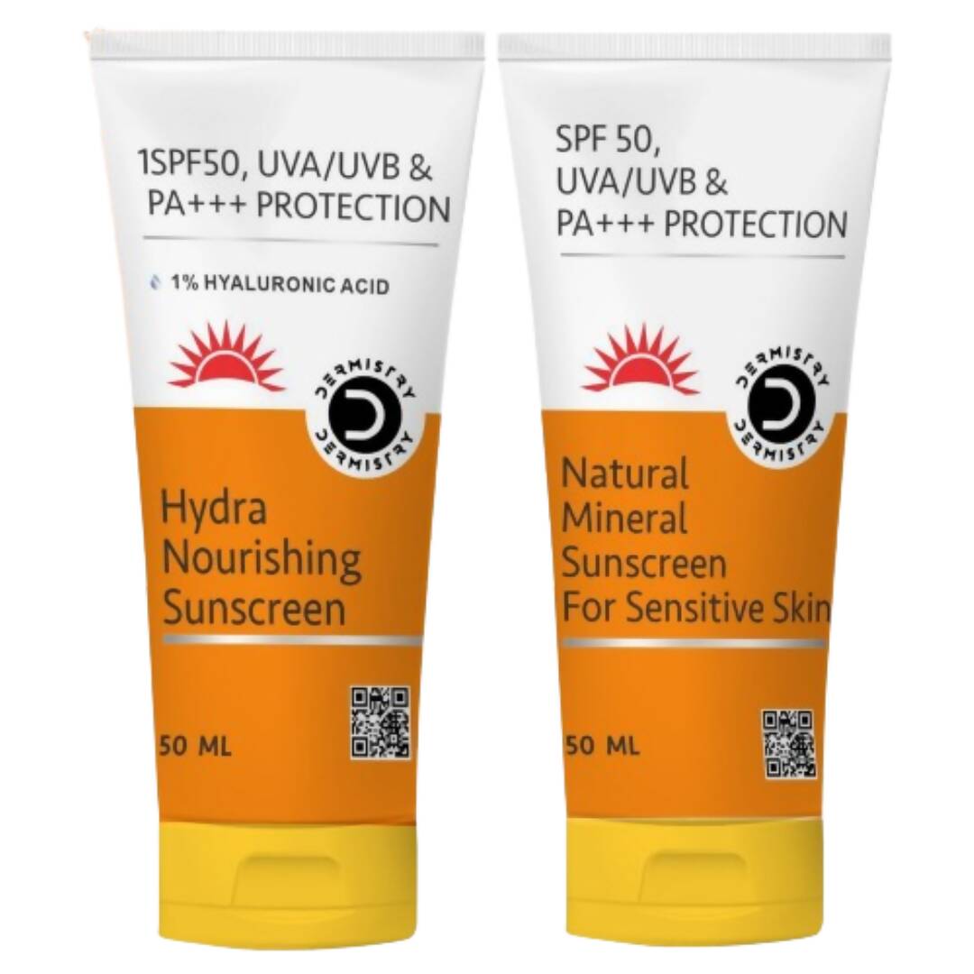 Dermistry Hydra Nourishing Sunscreen & Natural Mineral Sunscreen