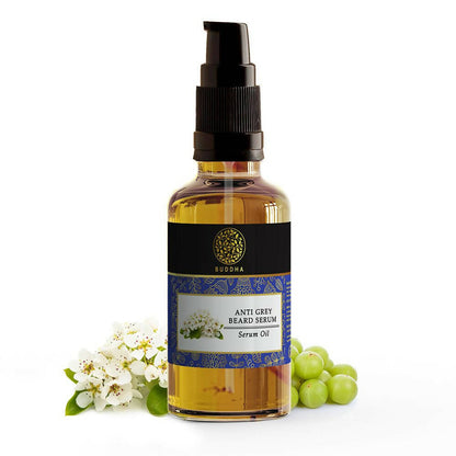 Buddha Natural Grey Beard Hair Oil Serum - Buy in USA AUSTRALIA CANADA