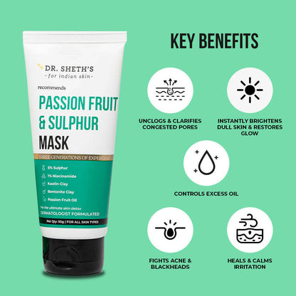 Dr. Sheth's Passion Fruit & Sulphur Face Mask