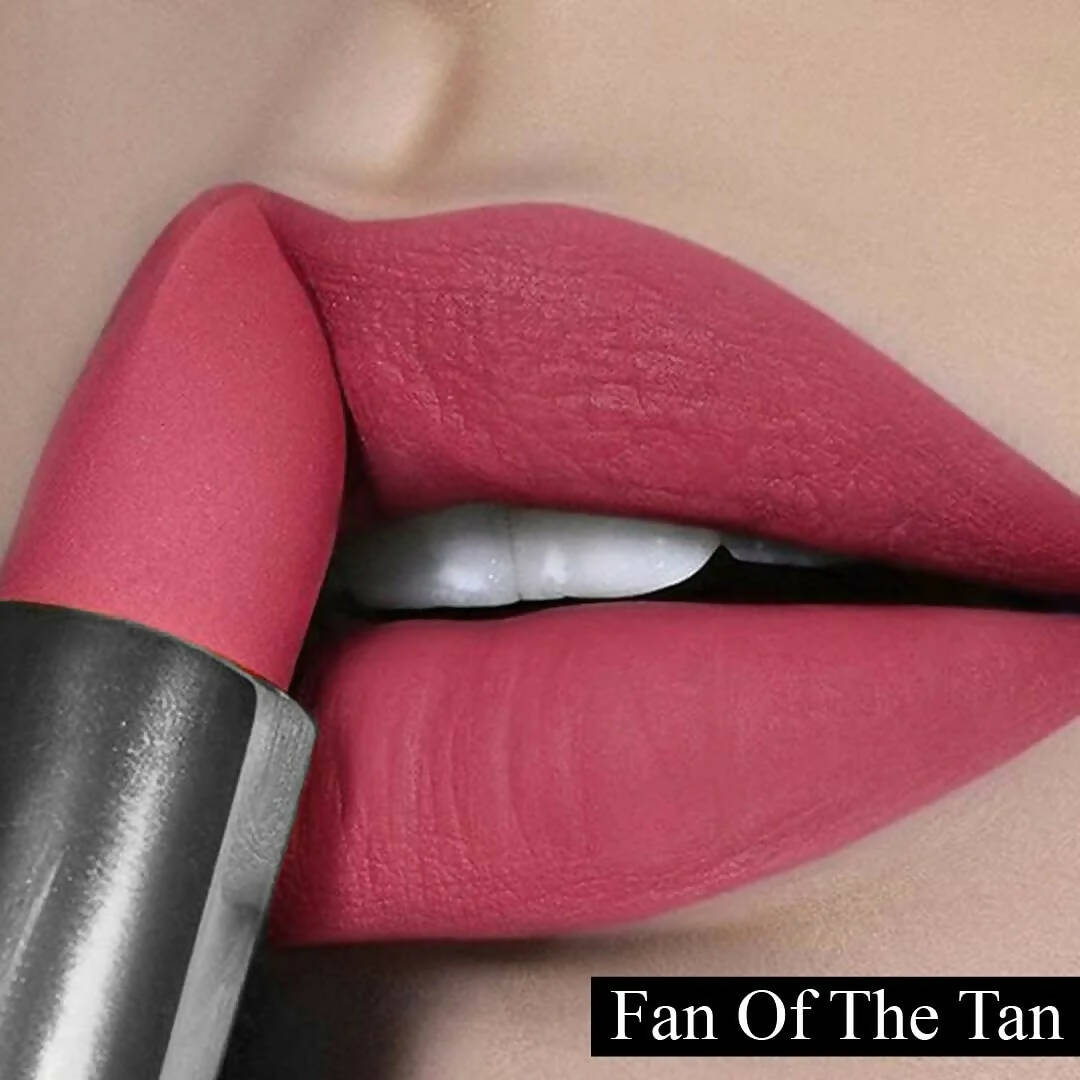 FLiCKA Wear Me Everywhere Creamy Matte Lipstick Fan Of The Tan - Pink
