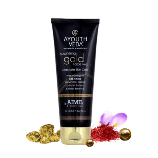 Ayouthveda Sparkling Gold Face Wash - BUDNEN
