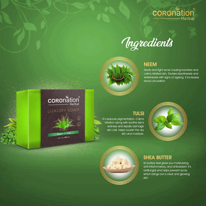 Coronation Herbal Neem & Tulsi Luxury Soap