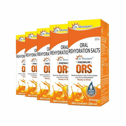 Dr. Morepen Premium ORS Drink With Electrolytes for Instant Hydration Orange Flavour - usa canada australia