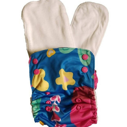 Kindermum Nano Aio Cloth Diaper With 2 Organic Cloth Inserts- Random Jungle For Kids -  USA, Australia, Canada 