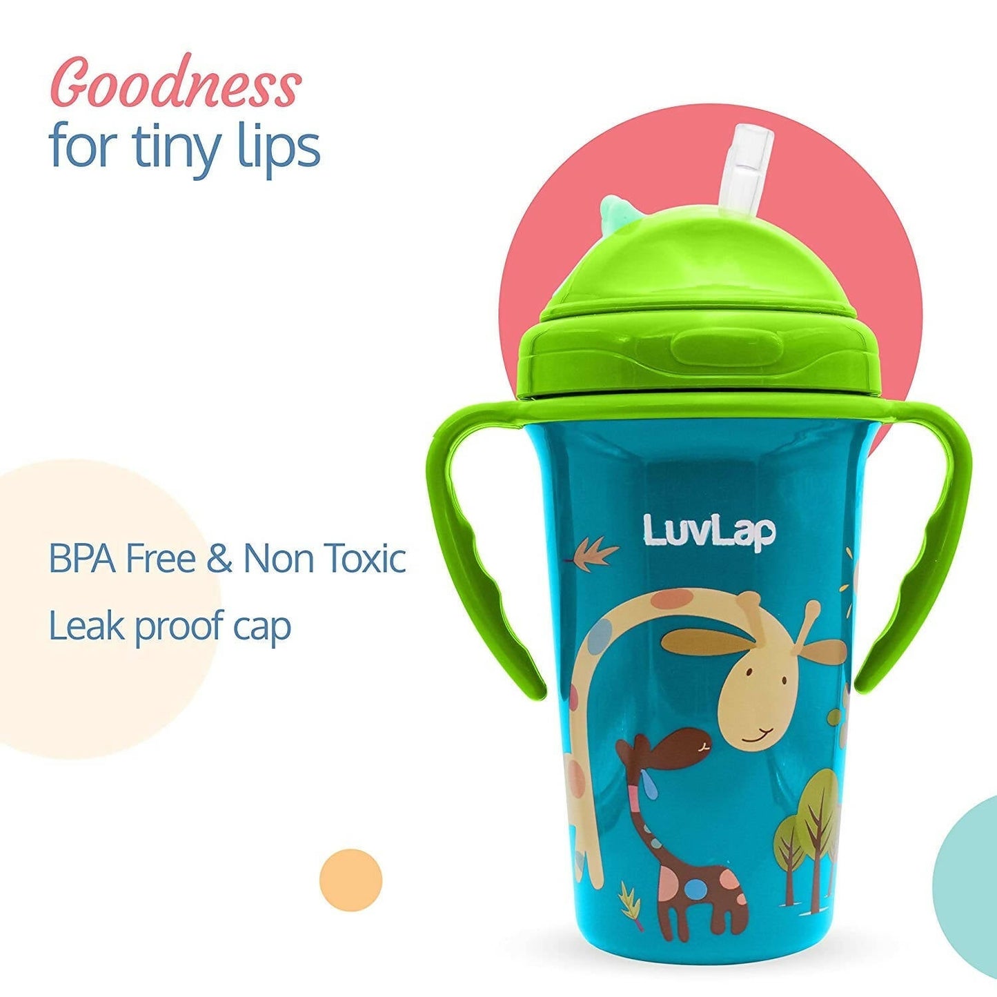 LuvLap Tiny Giffy Sipper for Infant/Toddler