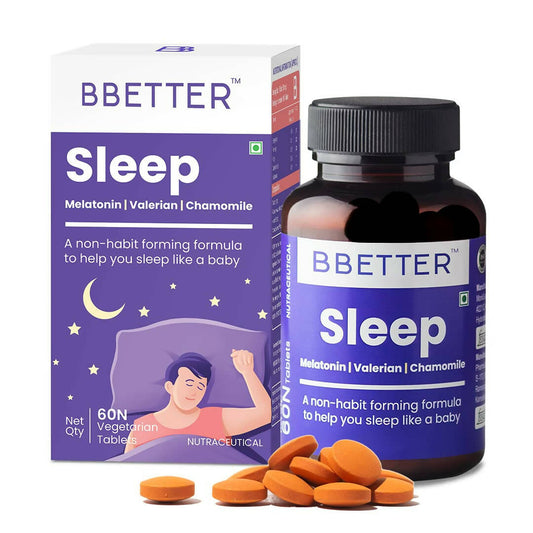 BBETTER Sleep Tablets Melatonin, Valerian, Chamomile -  usa australia canada 