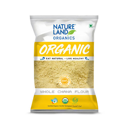 Nature Land Organics Whole Chana Flour - BUDNE