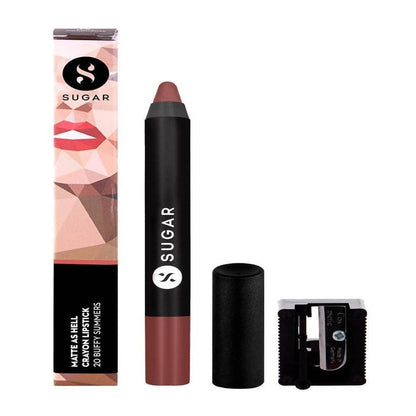 Sugar Matte As Hell Crayon Lipstick - Buffy Summers (Mid-tone Warm Nude)