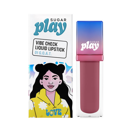 Sugar Play Vibe Check Liquid Lipstick - 01 G.O.A.T - BUDNE