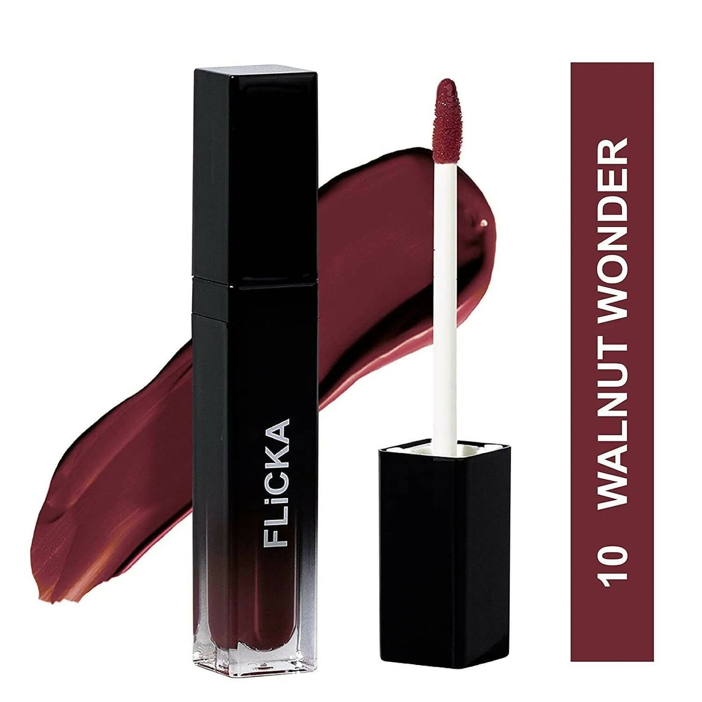 FLiCKA Set and Attack Liquid Matte Lipstick 10 Walnut Wonder - Brown