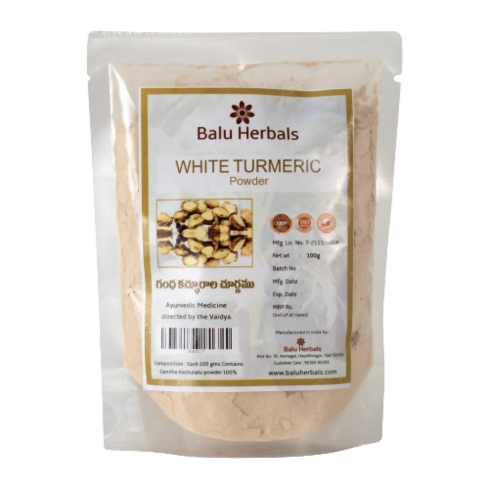 Balu Herbals White Turmeric (Gandha Kachuralu) Powder - buy in USA, Australia, Canada