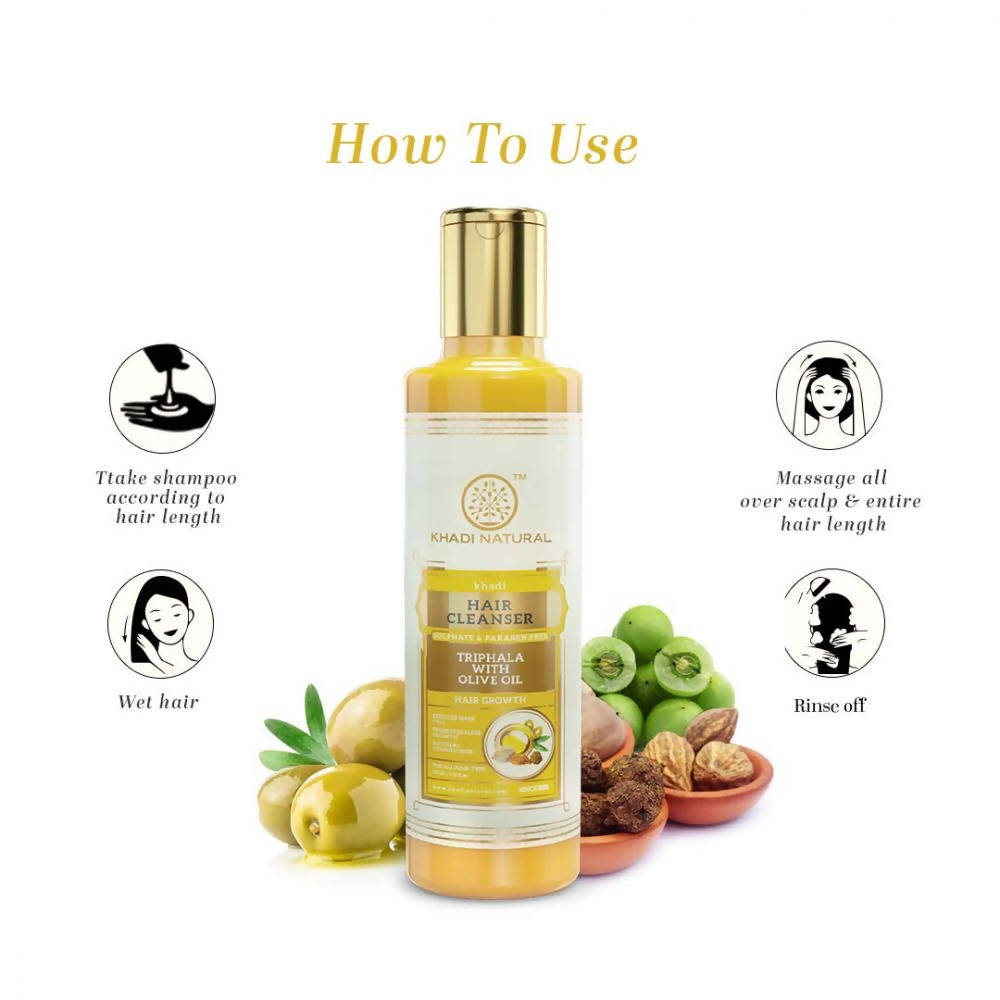 Khadi Natural Triphala with Olive Oil Hair Cleanser