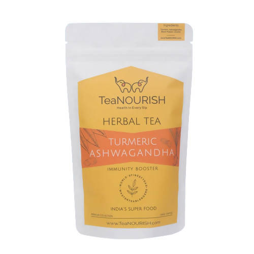 TeaNourish Turmeric Ashwagandha Herbal Tea - BUDNE