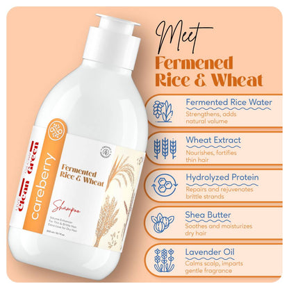 Careberry Rice & Wheat Volumizing Shampoo