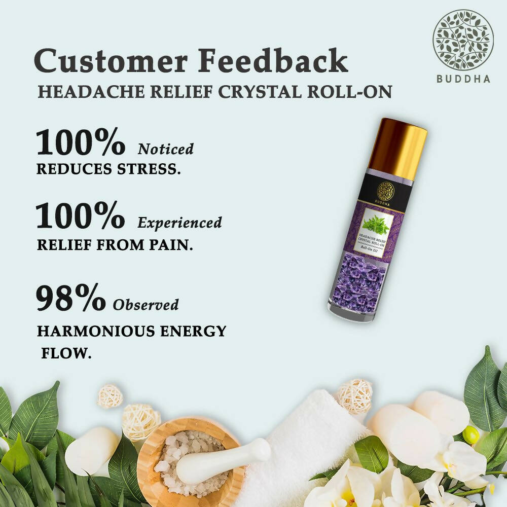 Buddha Natural Crystal Roll-On For Headache Relief