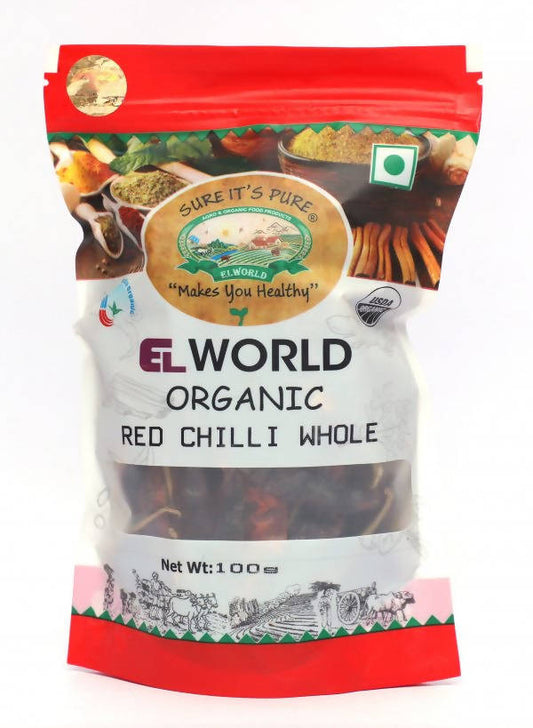 El World Organic Red Chilli Whole -  USA, Australia, Canada 