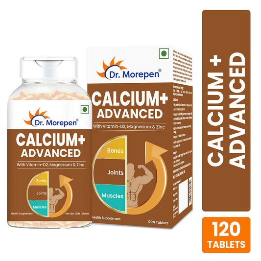 Dr. Morepen Calcium+ Advanced Tablets with Vitamin - D2, Magnesium & Zinc