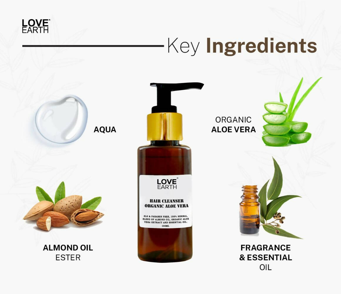 Love Earth Hair Cleanser with Organic Aloe Vera