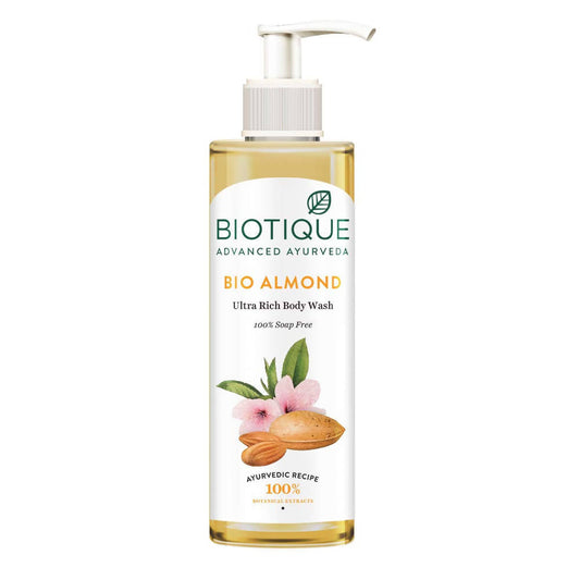 Biotique Advanced Ayurveda Bio Almond Ultra Rich Body Wash - BUDNE