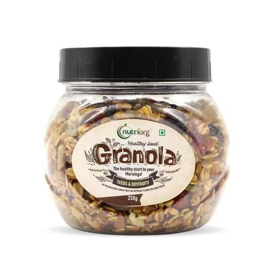 Nutriorg Crunchy Granola Seeds & Dry Fruit Flavor - BUDNE