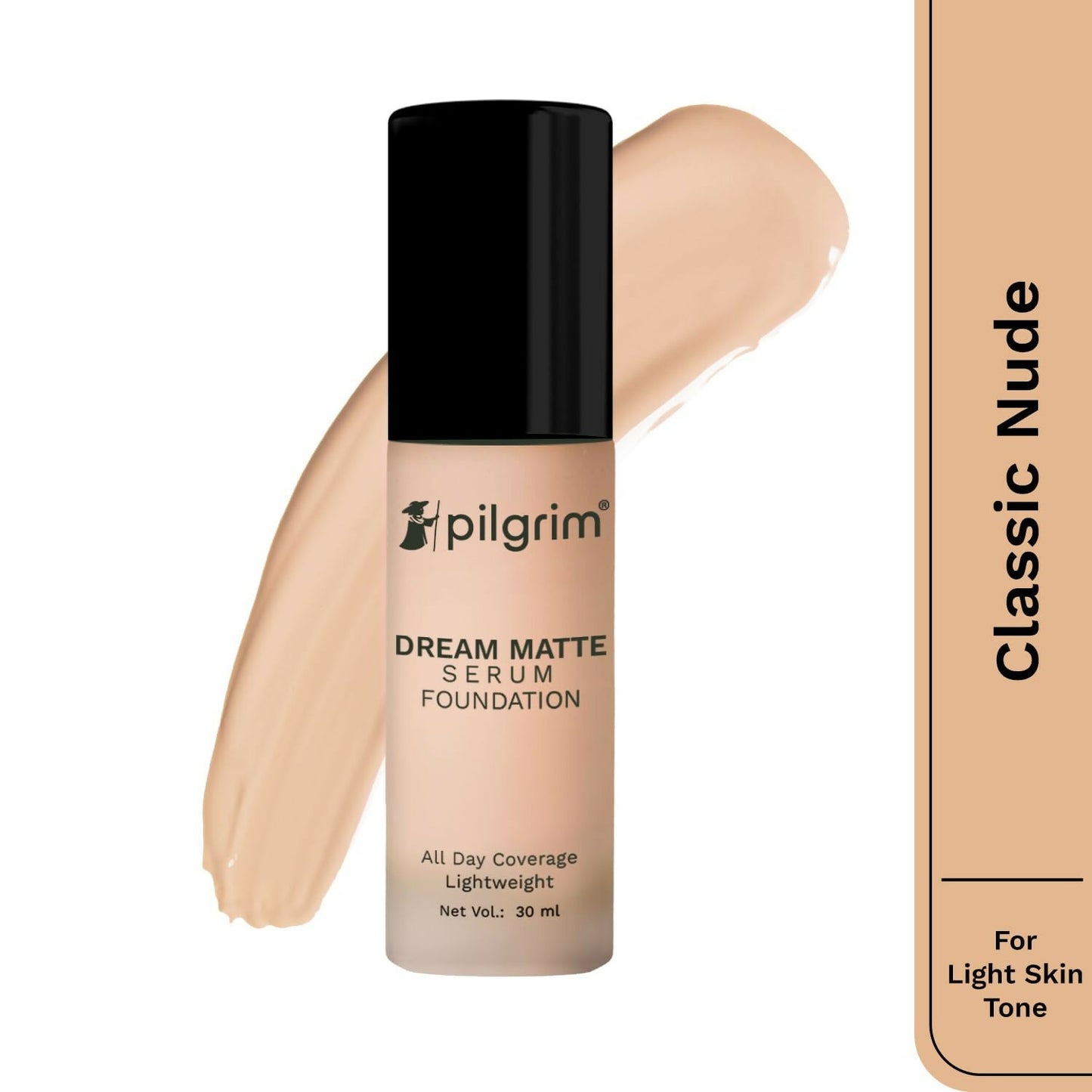 Pilgrim Dream Matte Serum Foundation With Matte & Poreless All Day Coverage Lightweight - Classic Nude