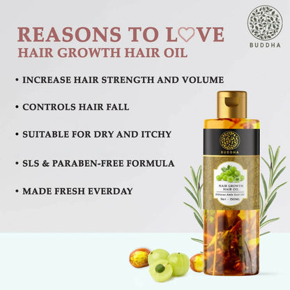 Buddha Natural Hair Oil For Fast Growth