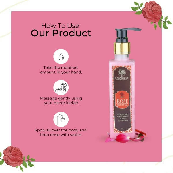Organicos Rose Shower Gel