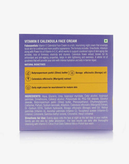 Fabessentials Vitamin E Calendula Night Cream