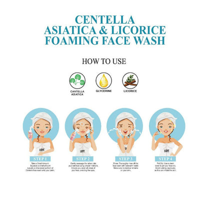 Love Earth Centella Asiatica & Licorice Foaming Face Wash