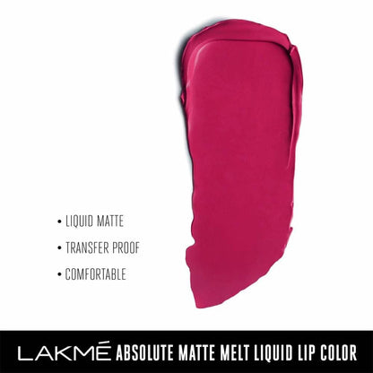 Lakme Absolute Matte Melt Liquid Lip Color - Pink Poison