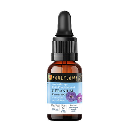 Soulflower Aromatherapy Pure & Natural Geranium Essential Oil