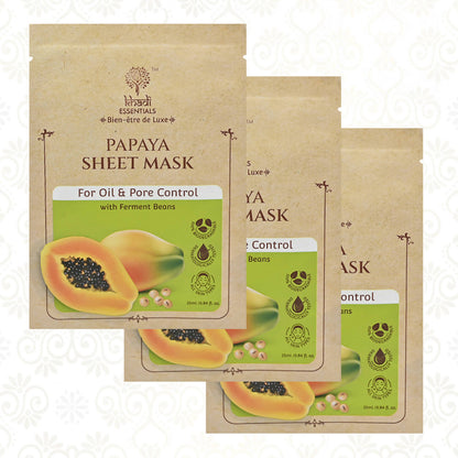 Khadi Essentials Papaya Serum Sheet Mask