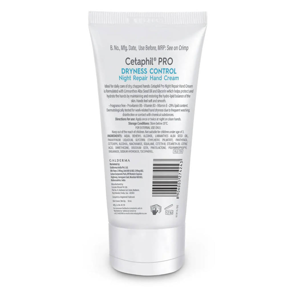 Cetaphil Pro Dryness Control Night Protect Hand Cream