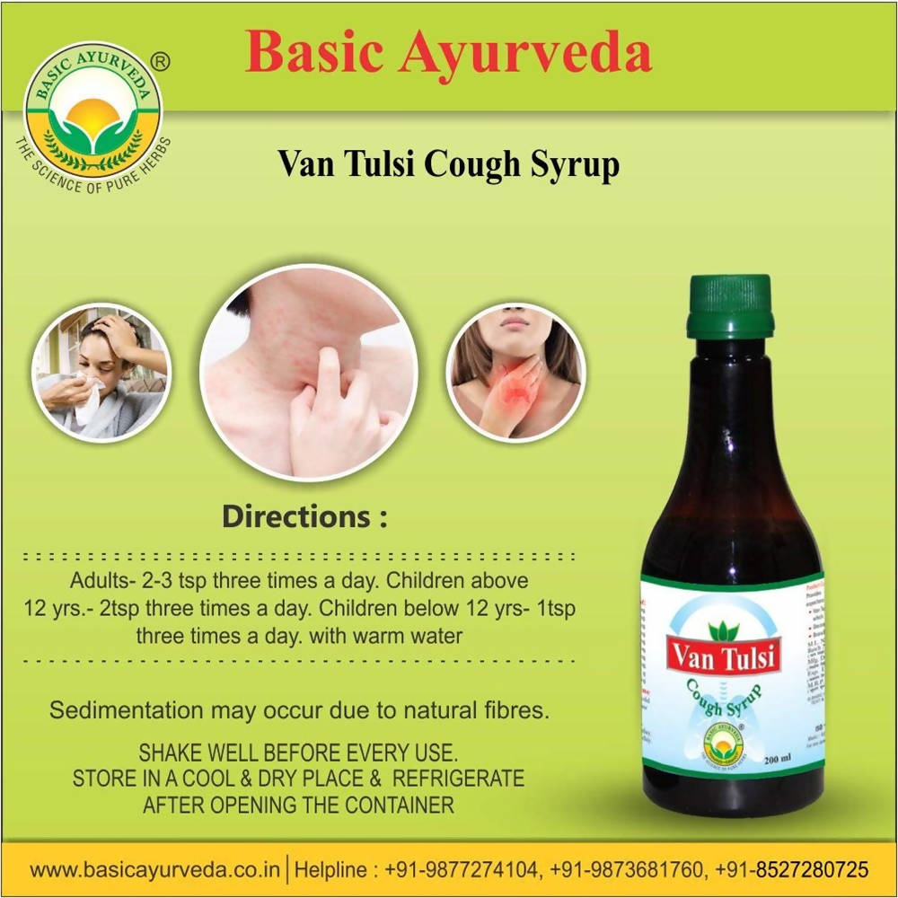 Basic Ayurveda Van Tulsi Cough Syrup