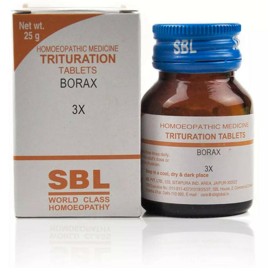 SBL Homeopathy Borax Trituration Tablets - BUDEN