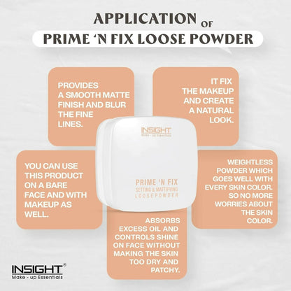 Insight Prime N Fix Setting Mattifying Loose Powder -TR203