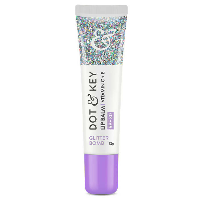 Dot & Key Glitter Bomb Lightweight Vitamin C + E & SPF 30 PA+++ Lip Balm - BUDNE