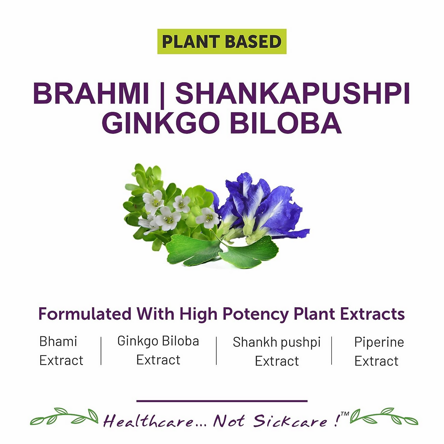 Bliss Welness Brahmi Shankpushpi Ginkgo Biloba Tablets