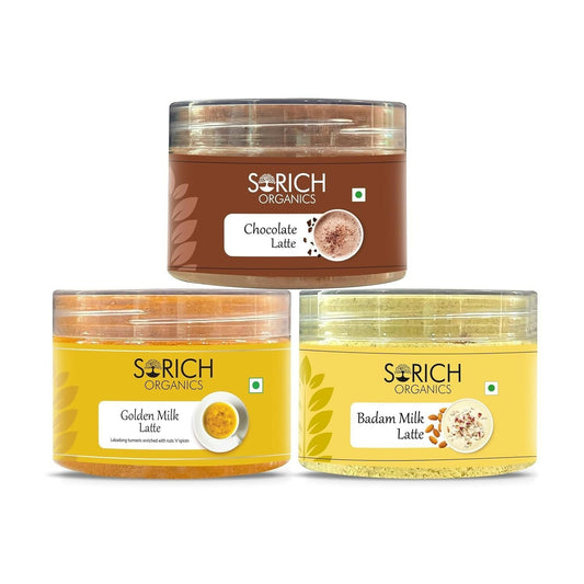 Sorich Organics Chocolate Badam Milk Golden Latte Jars Combo - BUDNE