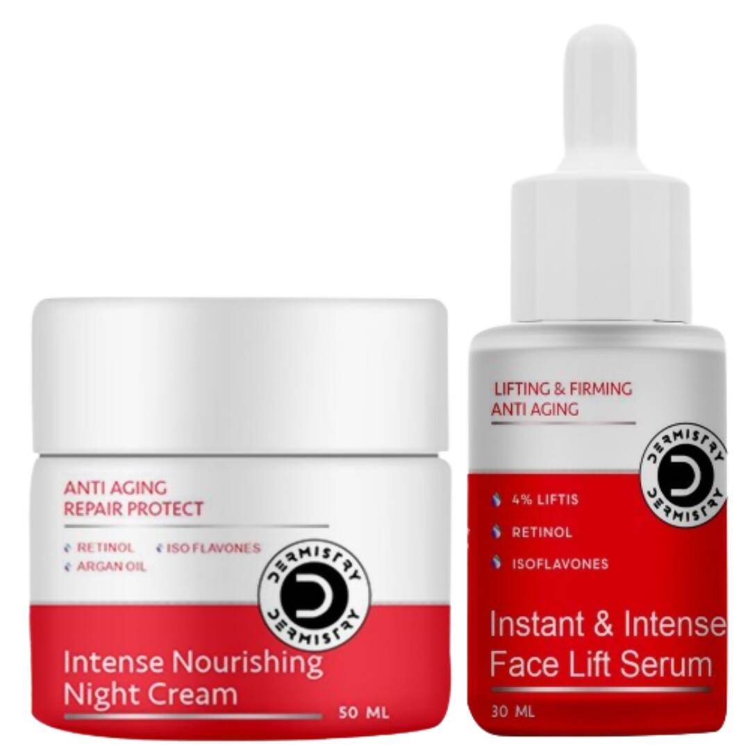 Dermistry Anti Aging Intense Nourishing Night Cream & Instant Intense Face Lift Serum