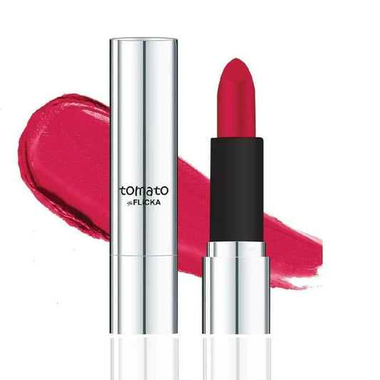 Flicka Tomato Pink Matte Finish Lipstick Shade 16 - BUDNE