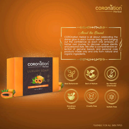 Coronation Herbal Papaya Luxury Soap